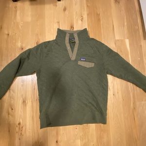 Patagonia organic cotton quilted pullover